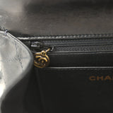 Vintage Chanel Mini Envelope Flap Bag Black Lambskin Black Hardware - Thumbnail View 9