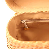 Vintage Chanel Basket Bag Beige Lambskin and Rattan Wicker Gold Hardware - Thumbnail View 10