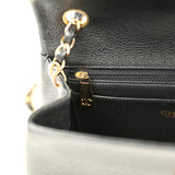 Vintage Chanel Medium Shoulder Bag Black Caviar Gold Hardware - Thumbnail View 10