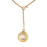 Vintage Chanel 24K Gold Plated Long Loupe Pendant Necklace - Thumbnail View 2