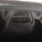 Vintage Chanel Maxi Single Flap Bag Black Patent Gold Hardware - Thumbnail View 9