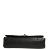 Vintage Chanel Medium Classic Double Flap Bag Black Lambskin Gold Hardware - Thumbnail View 6