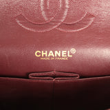 Vintage Chanel Medium Classic Double Flap Bag Black Lambskin Gold Hardware - Thumbnail View 9