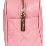 Vintage Chanel Small Timeless CC Bowling Bag Pink Caviar Gold Hardware - Thumbnail View 6