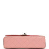 Vintage Chanel Medium Classic Double Flap Bag Pink Caviar Silver Hardware - Thumbnail View 6