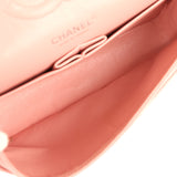 Vintage Chanel Medium Classic Double Flap Bag Pink Caviar Silver Hardware - Thumbnail View 8
