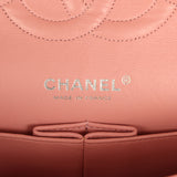Vintage Chanel Medium Classic Double Flap Bag Pink Caviar Silver Hardware - Thumbnail View 9
