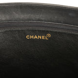 Vintage Chanel CC Chain Shopping Tote Bag Black Lambskin Gold Hardware - Thumbnail View 7