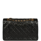 Vintage Chanel Medium Classic Double Flap Bag Black Lambskin Gold Hardware - Thumbnail View 4