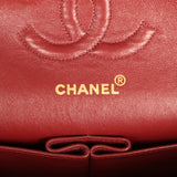 Vintage Chanel Medium Classic Double Flap Bag Black Lambskin Gold Hardware - Thumbnail View 10