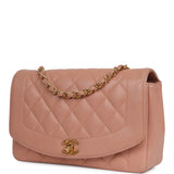 Vintage Chanel Medium Diana Flap Bag Pink Caviar Gold Hardware - Thumbnail View 5