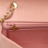 Vintage Chanel Medium Diana Flap Bag Pink Caviar Gold Hardware - Thumbnail View 8