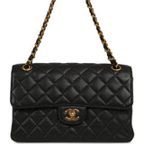 Vintage Chanel Double Sided Flap Bag Black Caviar Gold Hardware - Thumbnail View 1