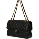 Vintage Chanel Double Sided Flap Bag Black Caviar Gold Hardware - Thumbnail View 5