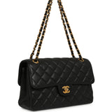Vintage Chanel Double Sided Flap Bag Black Caviar Gold Hardware - Thumbnail View 2