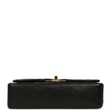 Vintage Chanel Medium Classic Double Flap Bag Black Lambskin Gold Hardware - Thumbnail View 6