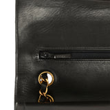 Vintage Chanel Medium Classic Double Flap Bag Black Lambskin Gold Hardware - Thumbnail View 8