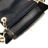 Vintage Chanel Mini Mademoiselle Flap White, Navy Lambskin Gold Hardware - Thumbnail View 8