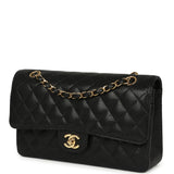 Vintage Chanel Medium Classic Double Flap Bag Black Caviar Gold Hardware - Thumbnail View 5