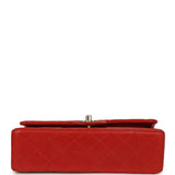 Vintage Chanel Small Classic Double Flap Bag Red Lambskin Gold Hardware - Thumbnail View 6