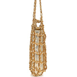 Vintage Chanel Caged Chain Bag Gold Metallic Lambskin Gold Hardware - Thumbnail View 3