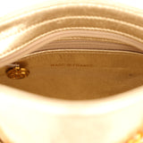 Vintage Chanel Caged Chain Bag Gold Metallic Lambskin Gold Hardware - Thumbnail View 11