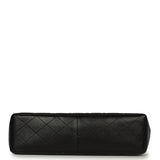 Vintage Chanel Jumbo Single Flap Bag Black Lambskin Gold Hardware - Thumbnail View 5