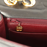 Vintage Chanel Jumbo Single Flap Bag Black Lambskin Gold Hardware - Thumbnail View 9