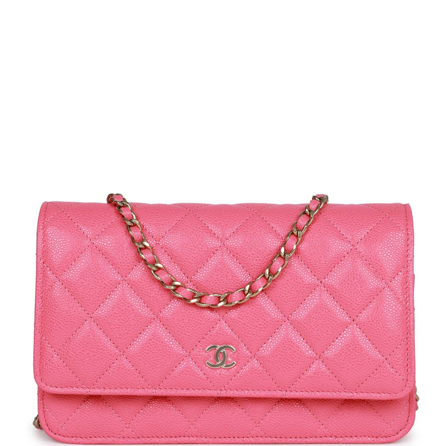 Chanel Wallet on Chain WOC Pink Caviar Light Gold Hardware – Madison ...