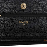 Chanel Wallet on Chain WOC Black Caviar Gold Hardware