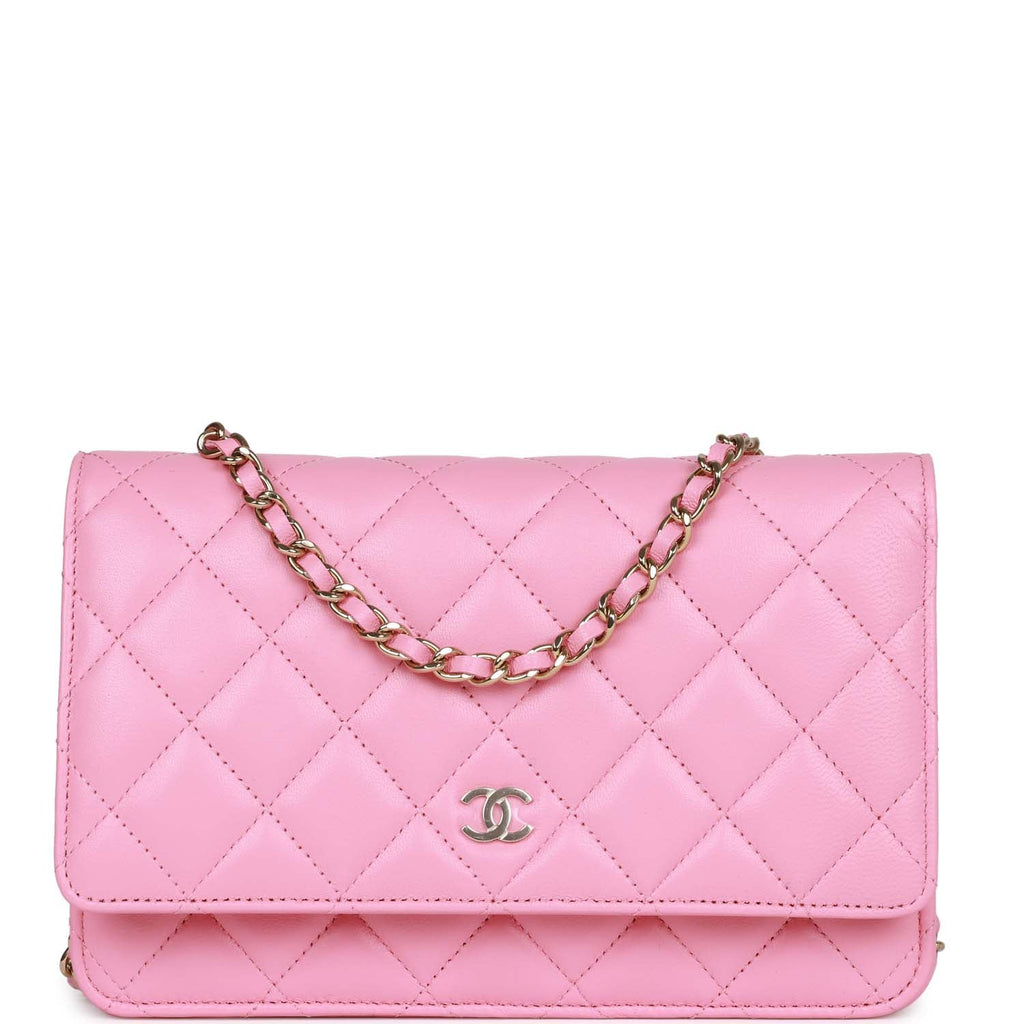 Chanel - Authenticated Wallet on Chain Double C Handbag - Leather Pink for Women, Very Good Condition