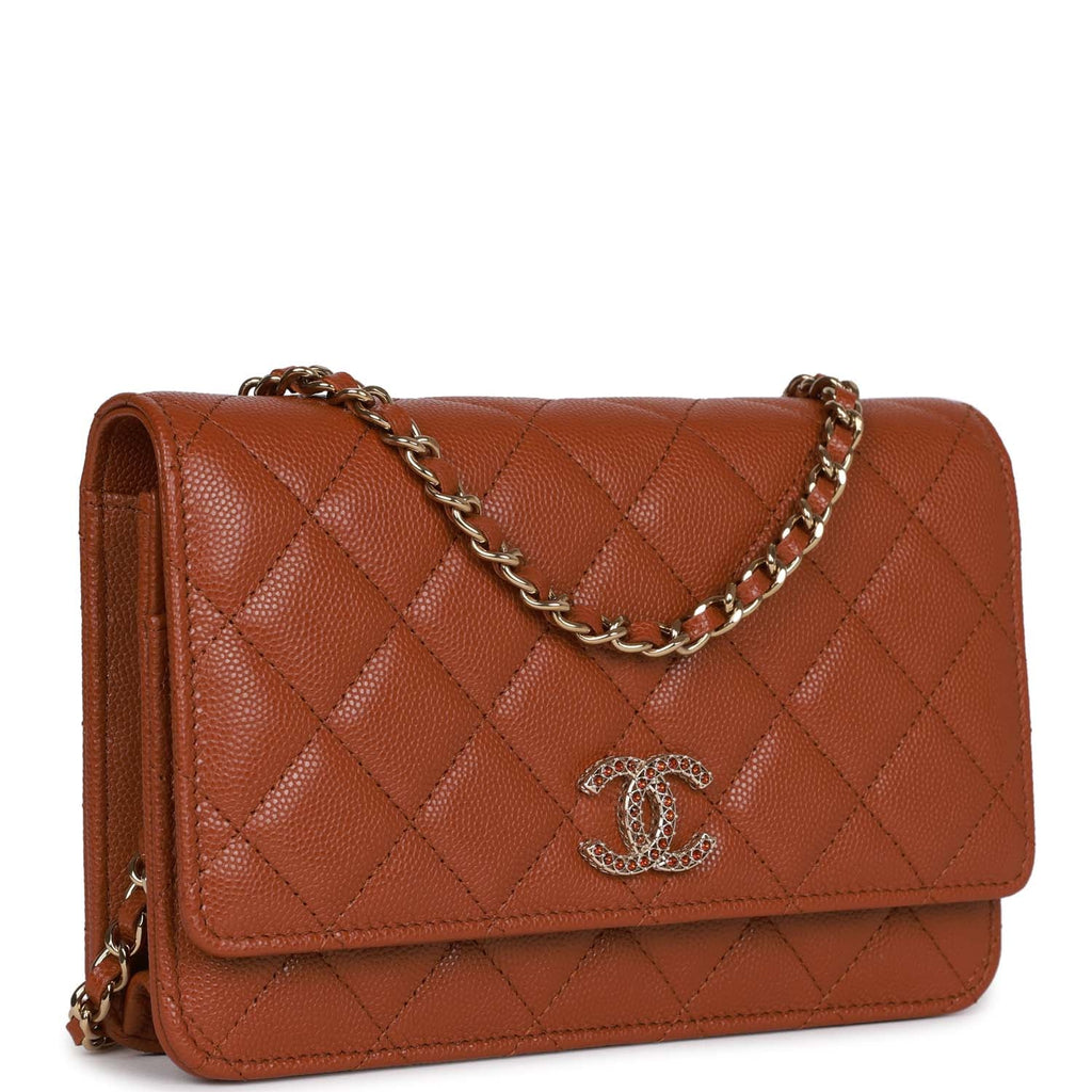 Chanel Quilted Wallet on Chain WOC Red Caviar Gold Hardware 17B – Coco  Approved Studio
