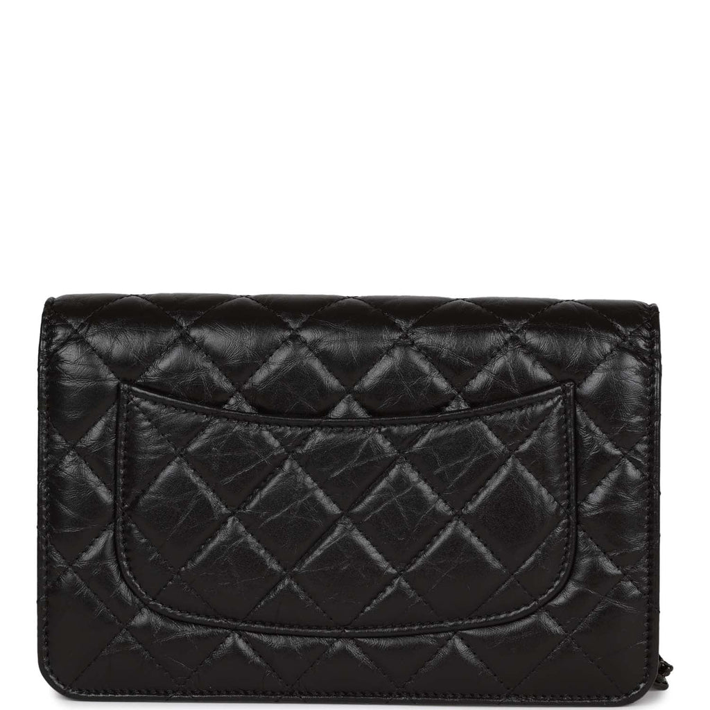 Chanel Black Lambskin Quilted Pick Me Up Wallet on Chain with Chain Top Handle Gold Hardware, 2022 (Like New), Womens Handbag