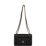 Chanel Pocket Twins Wallet on Chain WOC Black Caviar Gold Hardware