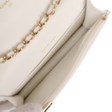 Chanel Monaco Wallet on Chain WOC White Caviar Gold Hardware