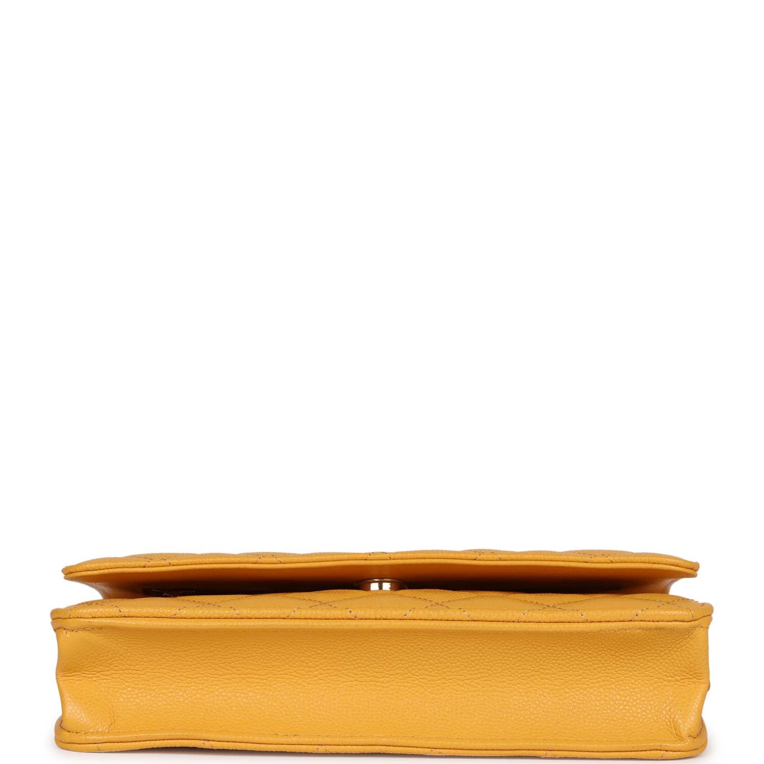 cc zipped wallet 11cm green caviar gold hardware