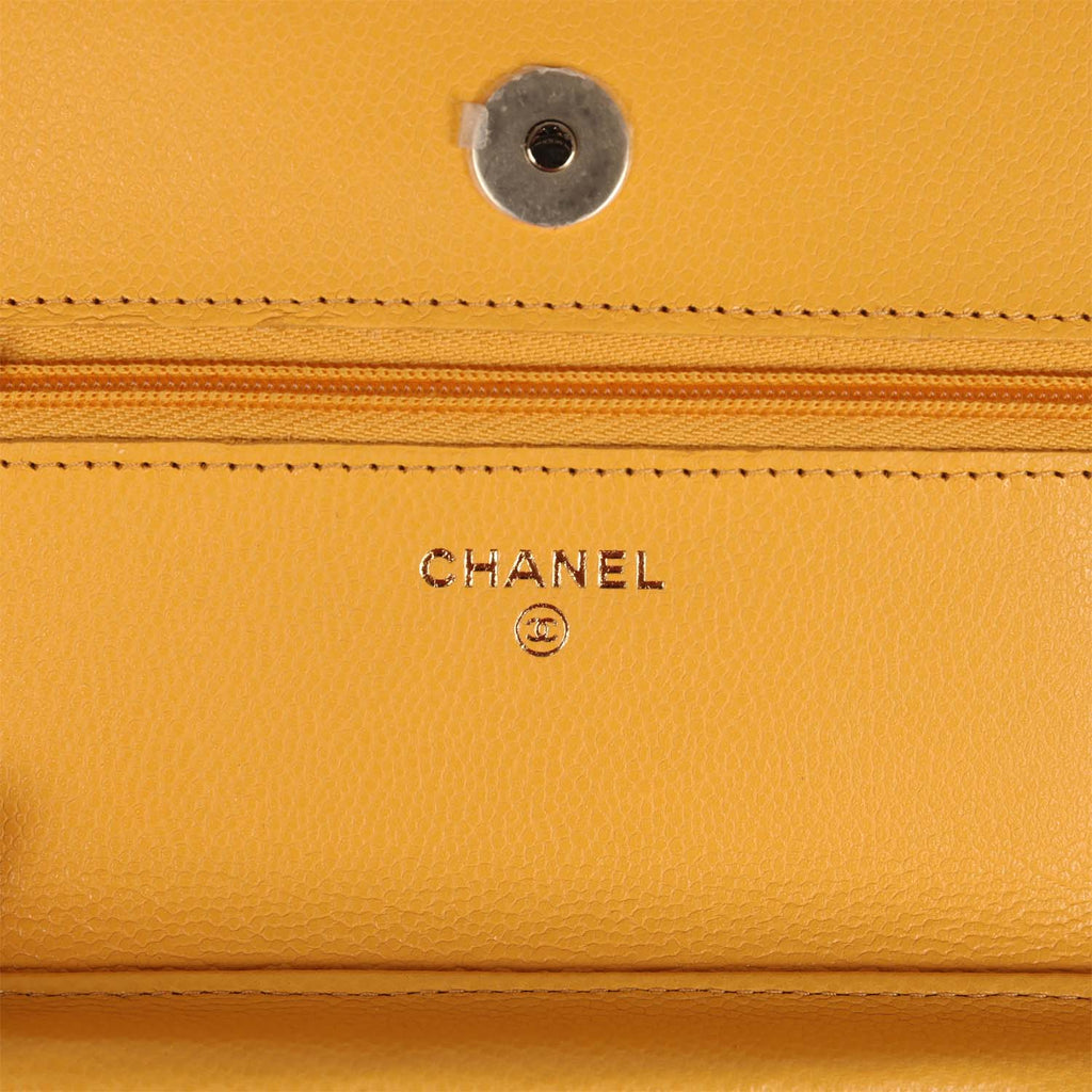 Chanel Classic Beige Caviar WOC Wallet On Chain Handbag – The
