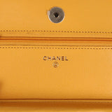 Chanel Wallet On Chain Yellow Caviar Gold Hardware
