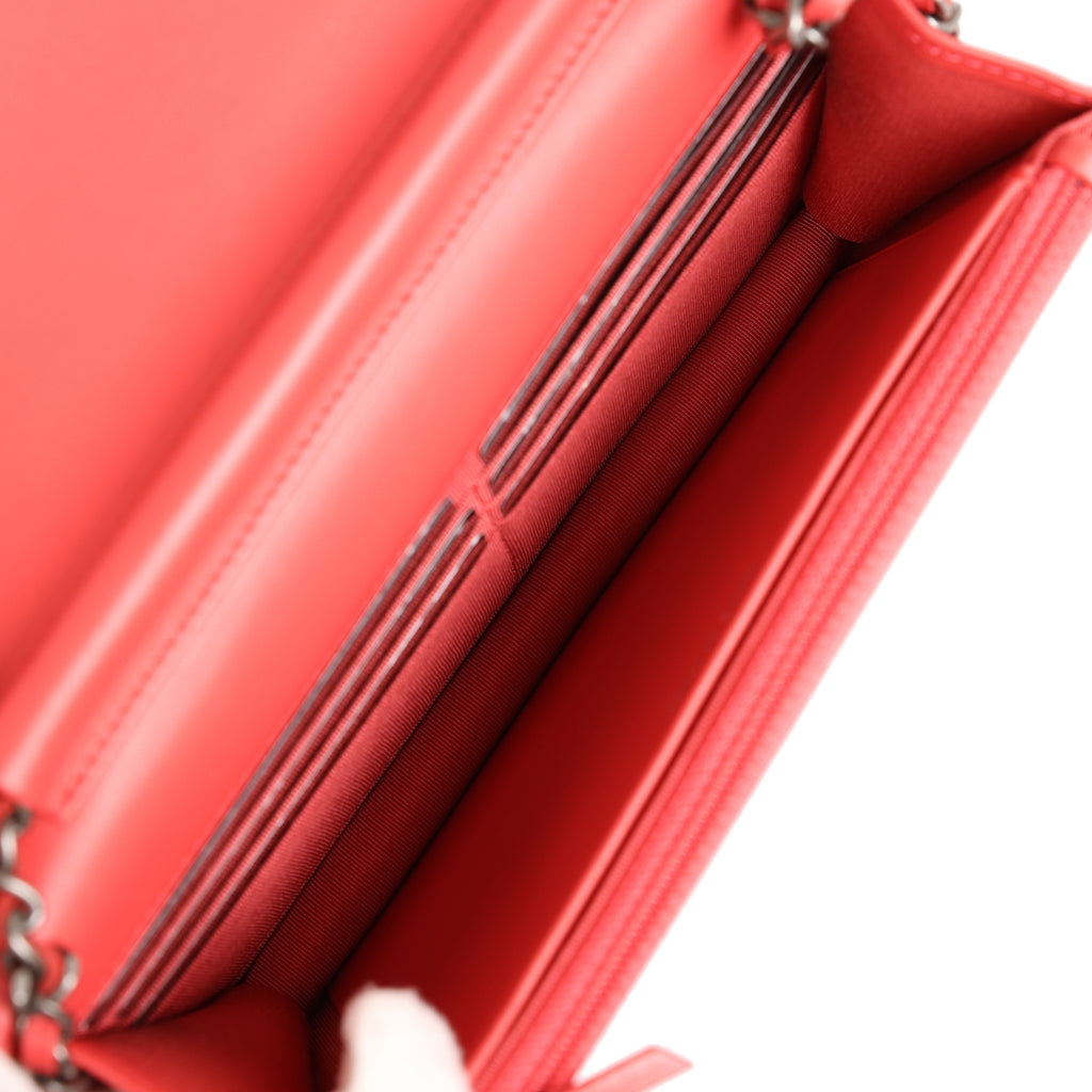 Chanel Gabrielle Wallet On Chain Red Aged Calfskin Mixed Hardware – Madison  Avenue Couture