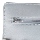 Chanel Wallet On Chain WOC Silver Metallic Lambskin Silver Hardware