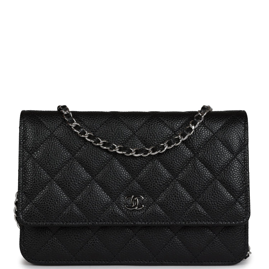 Chanel Wallet on Chain (WOC) in Black Caviar Leather amd