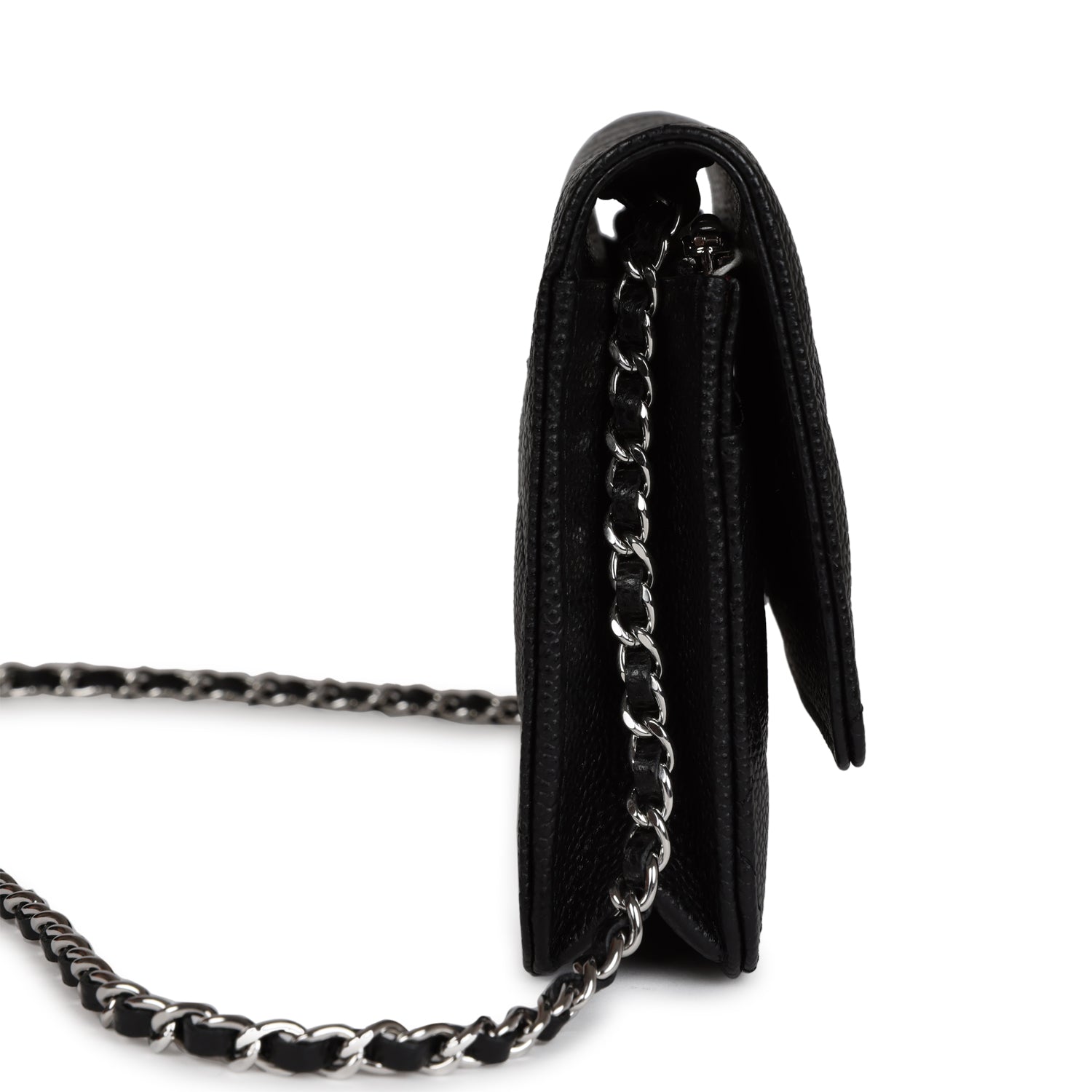 Chanel Wallet On Chain WOC Black Caviar Silver Hardware Madison Avenue Couture