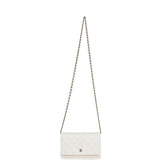 Chanel Wallet On Chain WOC White Caviar Light Gold Hardware