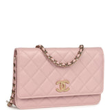Chanel Wallet on Chain WOC Pink Caviar Gold Hardware
