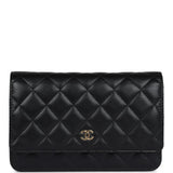 Chanel Wallet On Chain WOC Black Caviar Gold Hardware