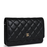 Chanel Wallet On Chain WOC Black Caviar Gold Hardware