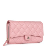 Chanel Wallet On Chain WOC Pink Caviar Light Gold Hardware