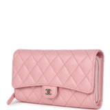 Chanel Wallet On Chain WOC Pink Caviar Light Gold Hardware