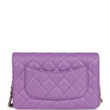 Chanel Wallet On Chain WOC Purple Caviar Light Gold Hardware