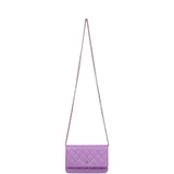 Chanel Wallet On Chain WOC Purple Caviar Light Gold Hardware